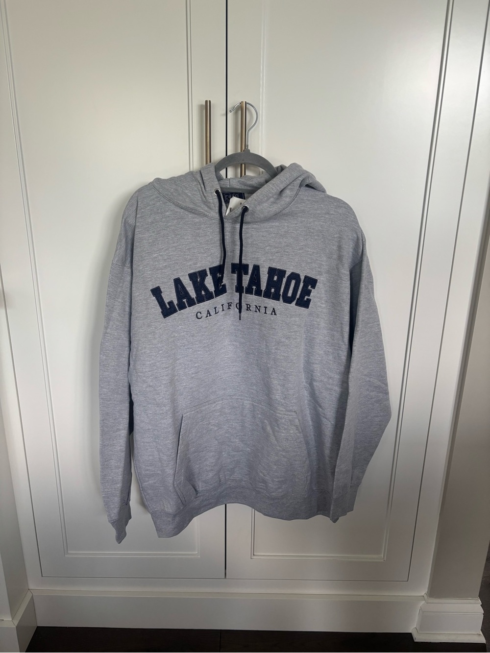 Lake Tahoe California Pullover Hoodie - Light Gray